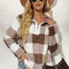 Plaid Half Zip Long Sleeve Sweatshirt