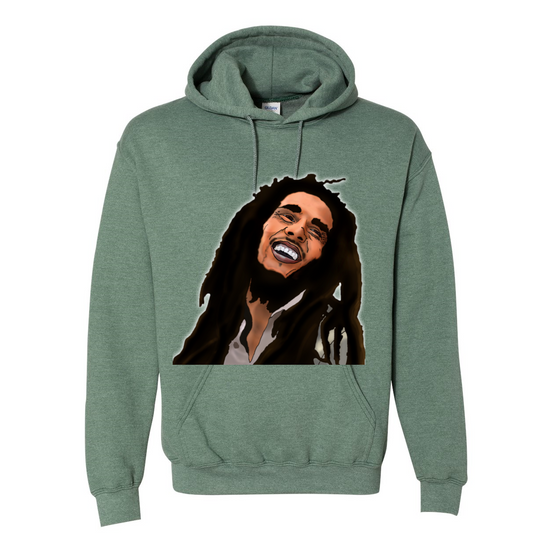 Heavy Blend Kimante Bob Marley Hoodie - Kimante Discounted Fashionionable clothing 