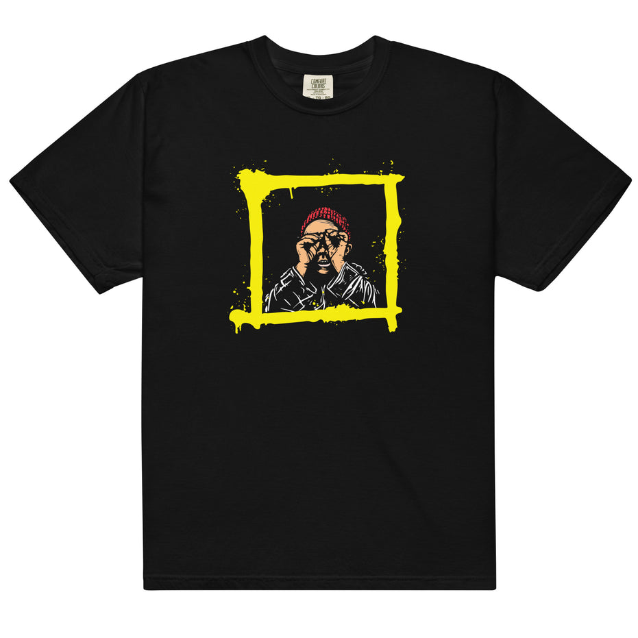 Joy Men’s garment-dyed Kimante heavyweight t-shirt