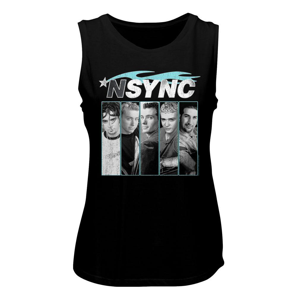 *NSYNC Blue Flame Womens Muscle Tank Top by HYPER iCONiC.
