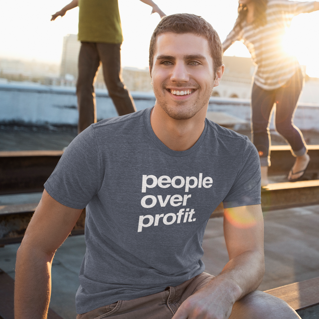 People Over Profit | Unisex T-shirt by The Happy Givers