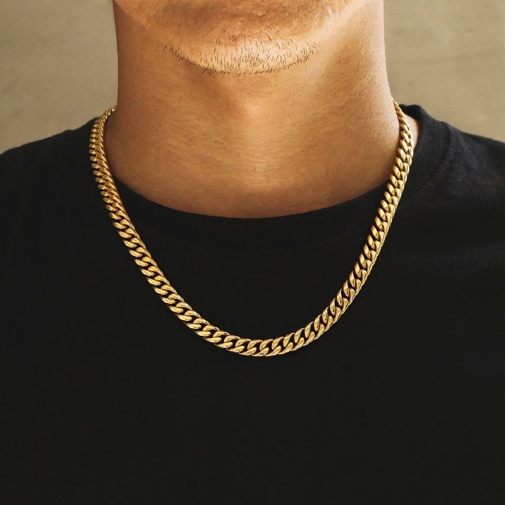 The Golden Age® - 8mm Miami Cuban Link Chain 18K Gold Plated by Bling Proud | Urban Jewelry Online Store