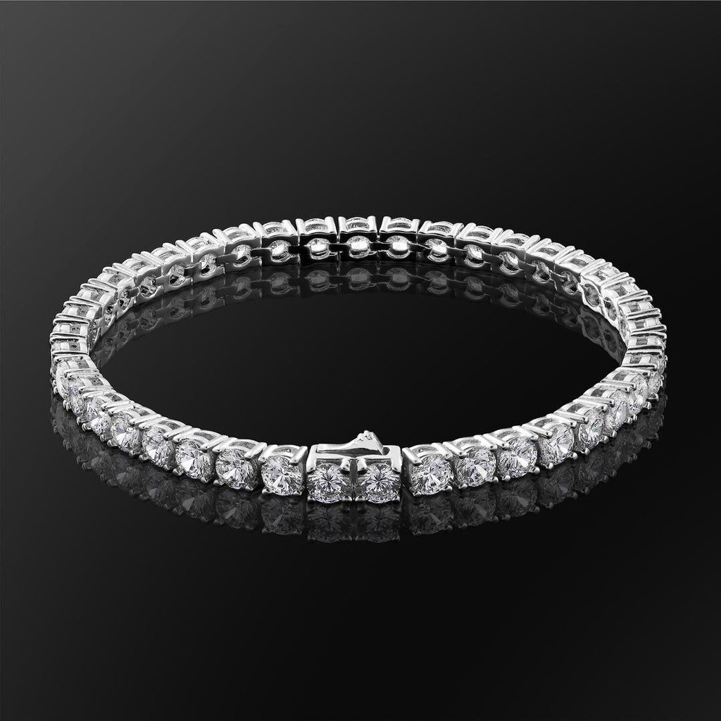 THE ICY SUMMER® - 3/4/5mm Tennis Bracelet White Gold Plated by Bling Proud | Urban Jewelry Online Store