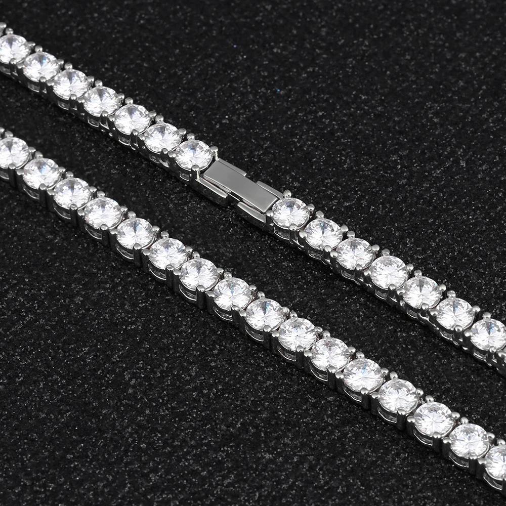 The Icy Summer® - 3/4/5mm Tennis Chain White Gold Plated by Bling Proud | Urban Jewelry Online Store