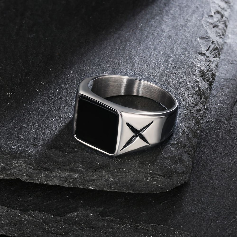 The Power® - Black Onyx Mens Ring by Bling Proud | Urban Jewelry Online Store