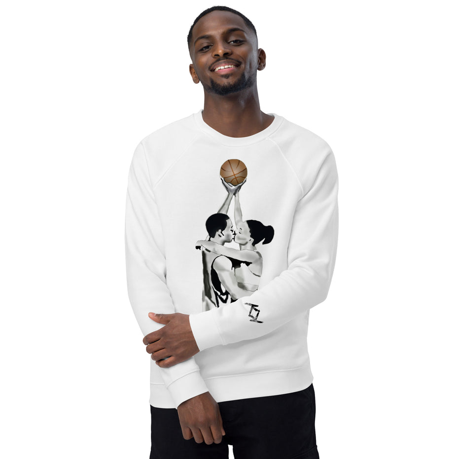 Love and Basketball Kimante Unisex organic raglan sweatshirt
