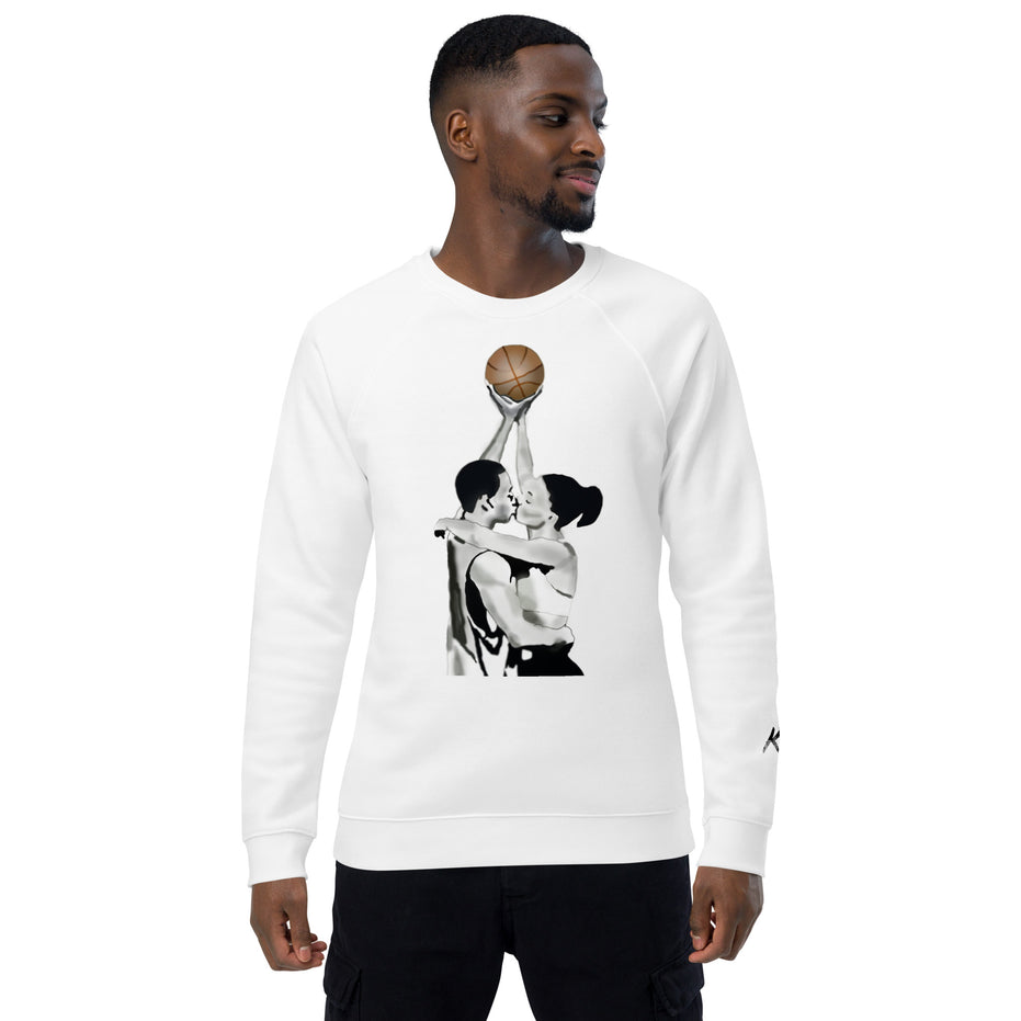 Love and Basketball Kimante Unisex organic raglan sweatshirt