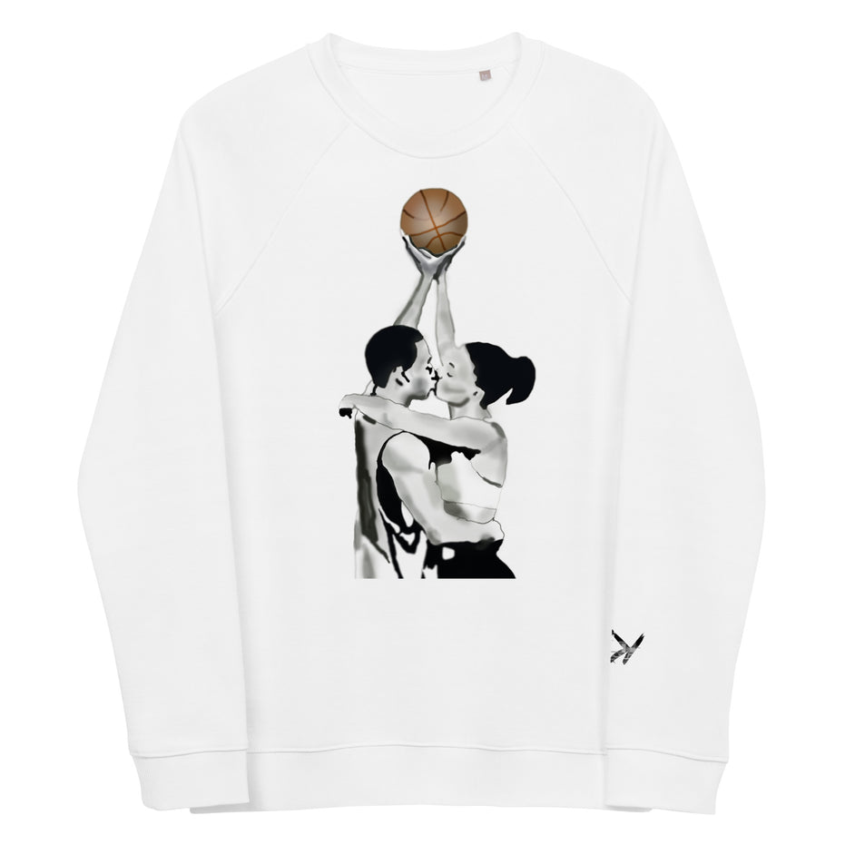 Love and Basketball Kimante Unisex organic raglan sweatshirt