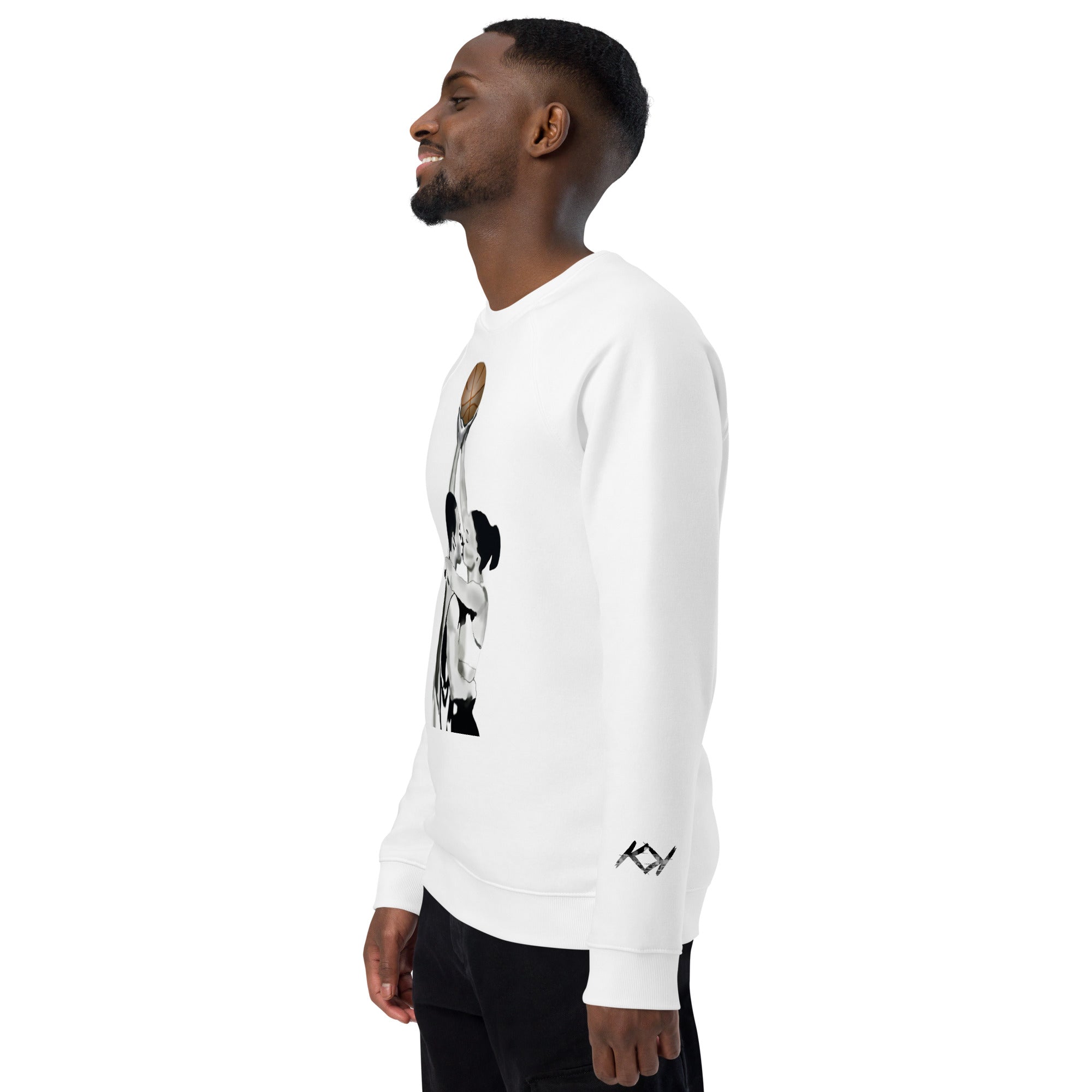 Love and Basketball Kimante Unisex organic raglan sweatshirt
