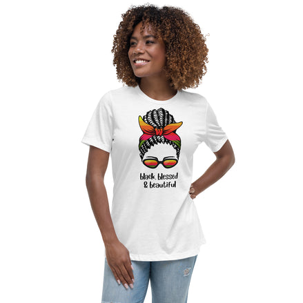 Black, Blessed, & Beautiful Kimante Women's Relaxed T-Shirt