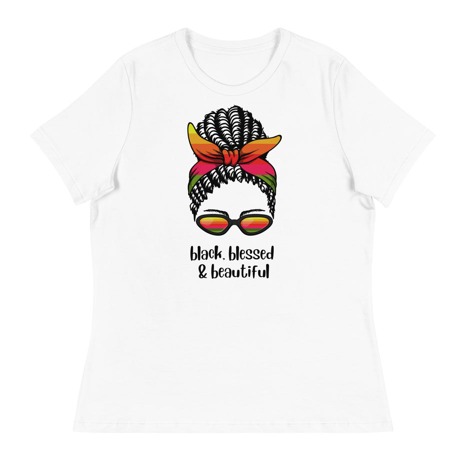 Black, Blessed, & Beautiful Kimante Women's Relaxed T-Shirt