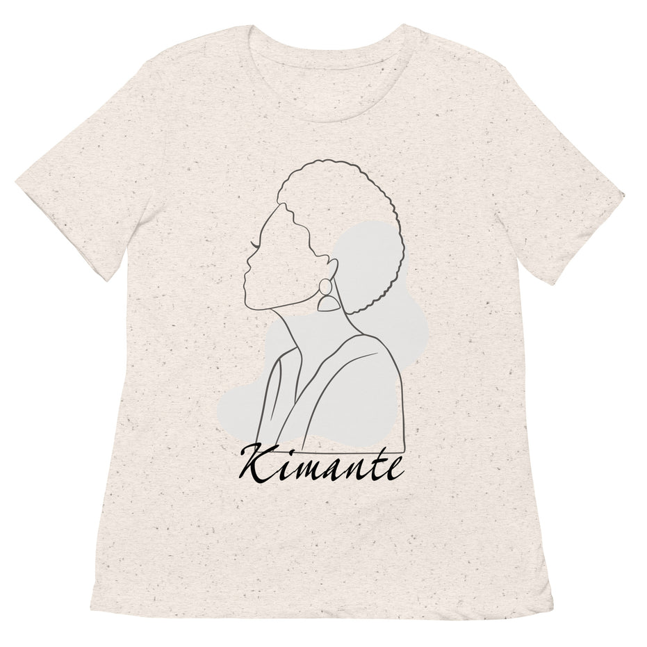Kimante Minimalist Goddess Women’s relaxed tri-blend t-shirt